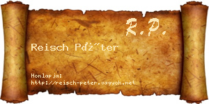 Reisch Péter névjegykártya
